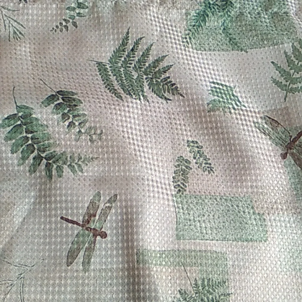 ⚜ Botanical Print Shower Hanging Plant Art Fern Gingko Leaves Hippie Boho